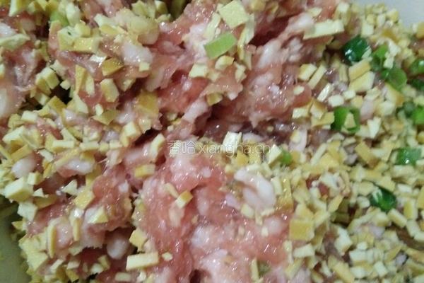 豆腐干饺子的做法图解3
