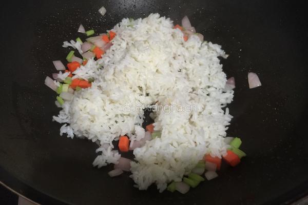 菠萝炒饭的做法图解5