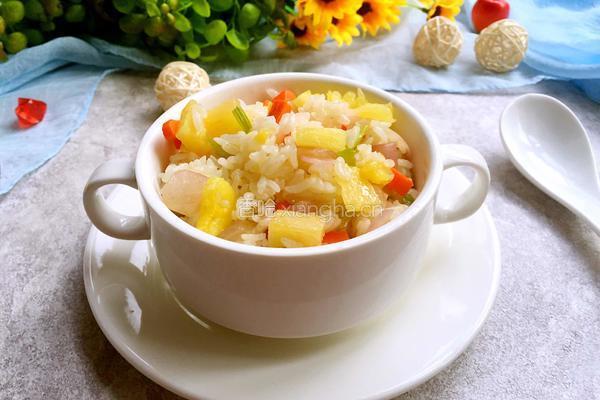 菠萝炒饭的做法图解8