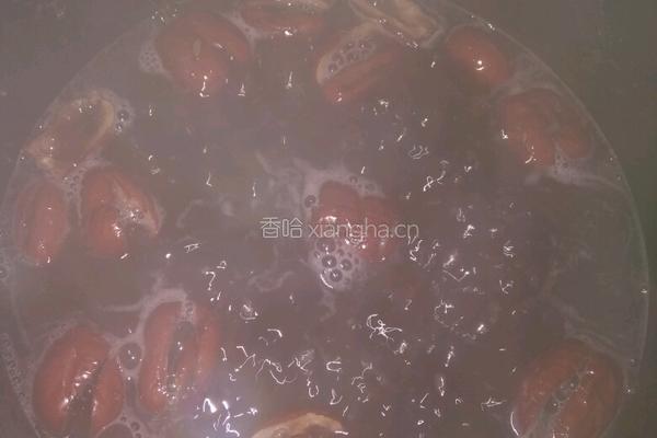 紫糯米粥的做法图解3
