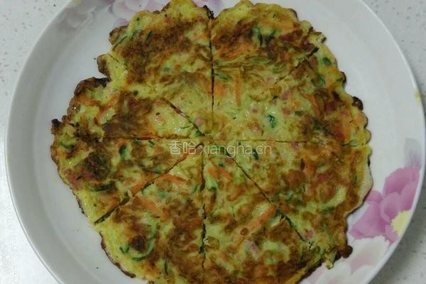 杂蔬火腿鸡蛋饼的做法图解9