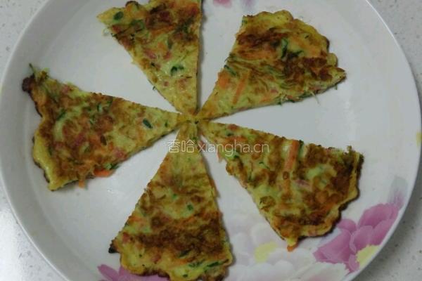 杂蔬火腿鸡蛋饼的做法图解10