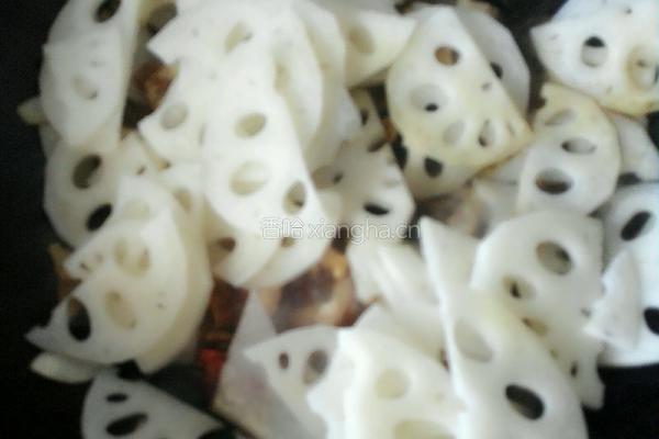 莲藕炒肉的做法图解6