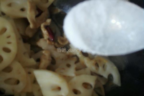 莲藕炒肉的做法图解7