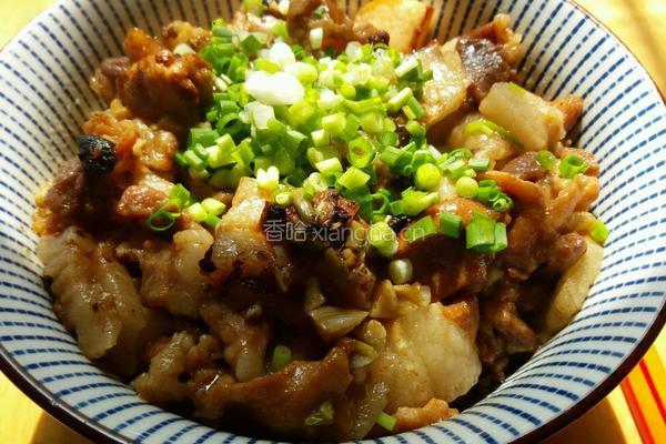 五花肉蒸香芋的做法图解12