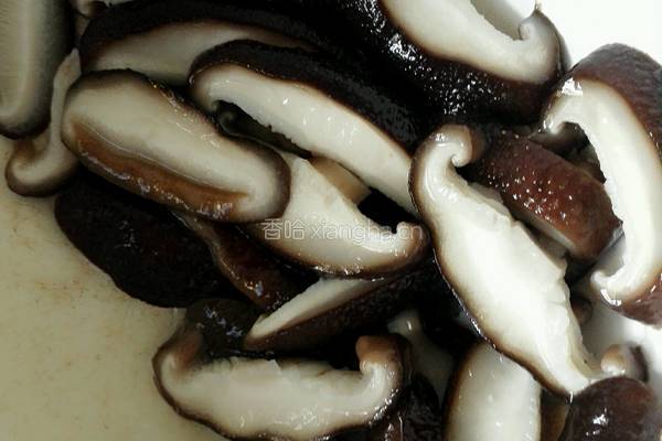 香菇油菜炒肉片的做法图解5