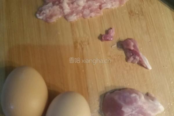 肉末水蒸蛋的做法图解1