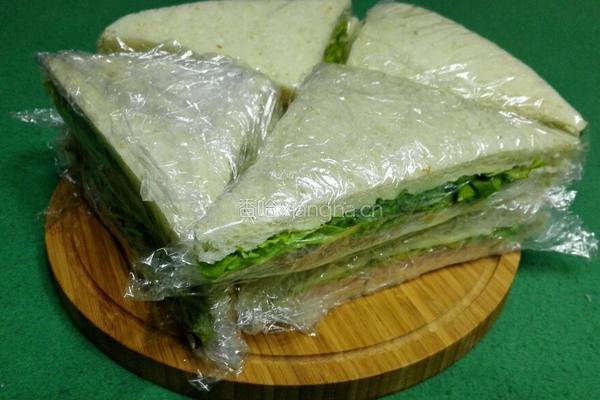 午餐肉三明治的做法图解7