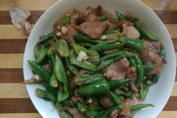 家常青椒炒肉的做法图解6