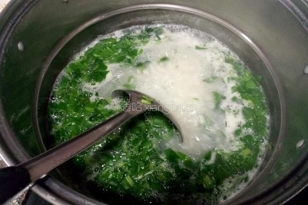 菠菜粥的做法图解6