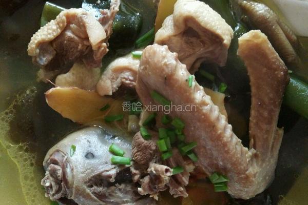 海带炖老鸭汤的做法图解4