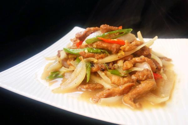 肉丝炒洋葱的做法图解12