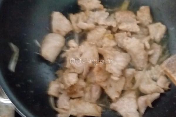 蘑菇炒肉片的做法图解4