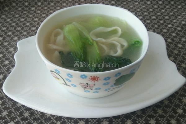 油菜汤面的做法图解10