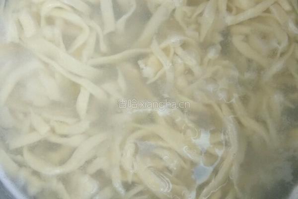 油菜汤面的做法图解7