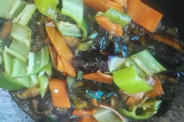 香菇茄子的做法图解6