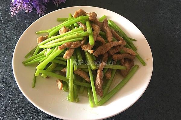 芦蒿炒肉丝