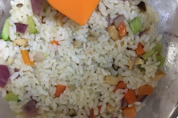 虾仁焗饭的做法图解8