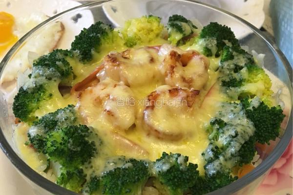 虾仁焗饭的做法图解12