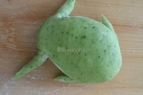 菠菜汁招财蛙的做法图解7