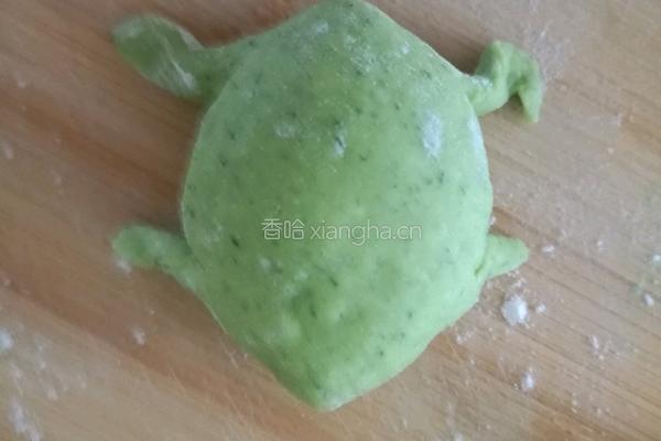 菠菜汁招财蛙的做法图解8