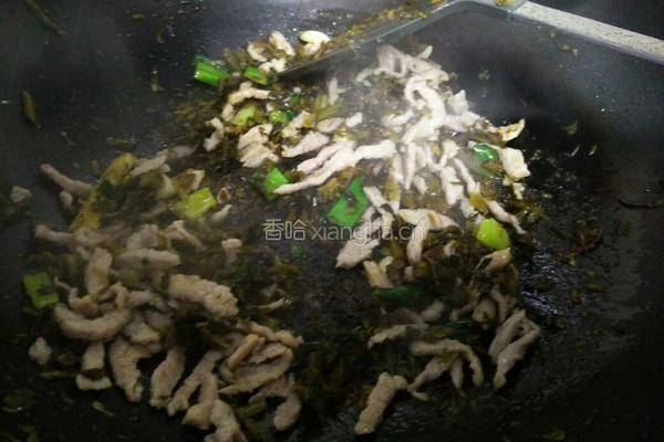 雪菜肉丝面的做法图解7