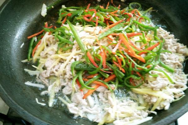 线椒炒肉丝的做法图解11