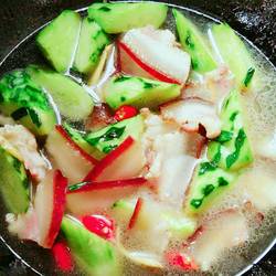 土家腊肉炖青瓜的做法[图]