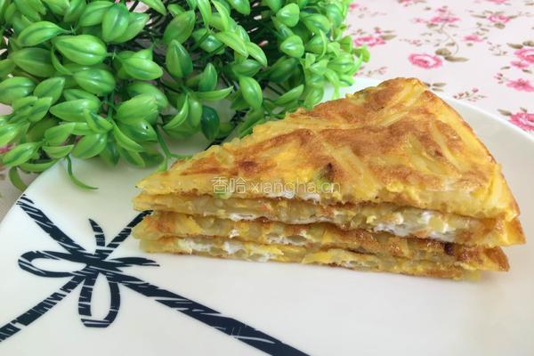 土豆丝鸡蛋饼的做法图解10
