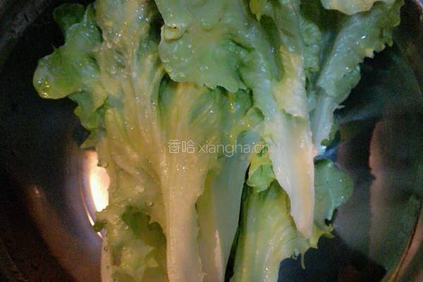 爽口生菜的做法图解1