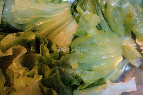 爽口生菜的做法图解2