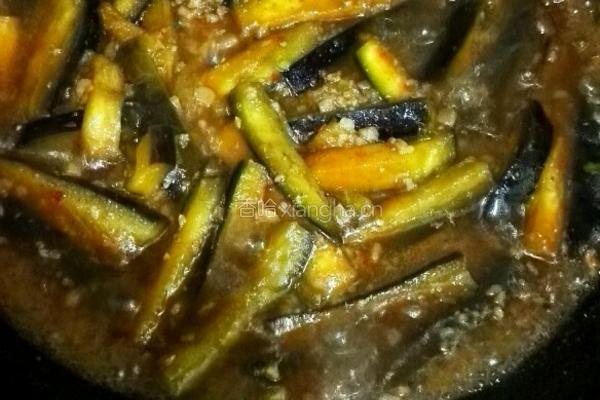 肉末酱茄条的做法图解5