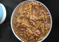 土豆丝炒肉末