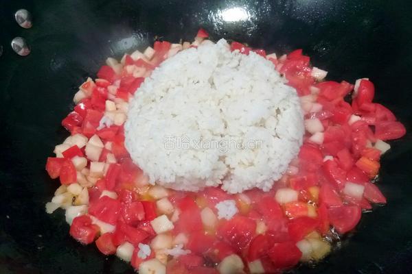 水果炒饭的做法图解8