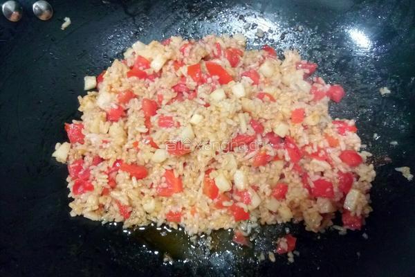 水果炒饭的做法图解10