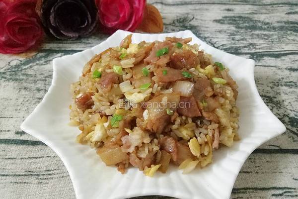 鸡蛋培根炒饭的做法图解8