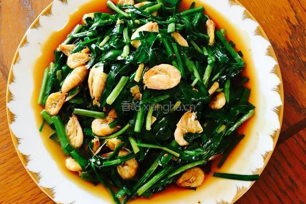 青虾炒韭菜的做法图解13