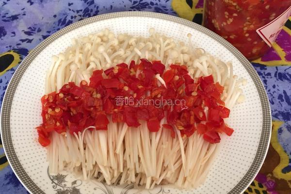 剁椒金针茹的做法图解3