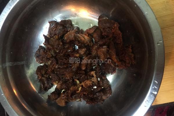 炒烤肉的做法图解4