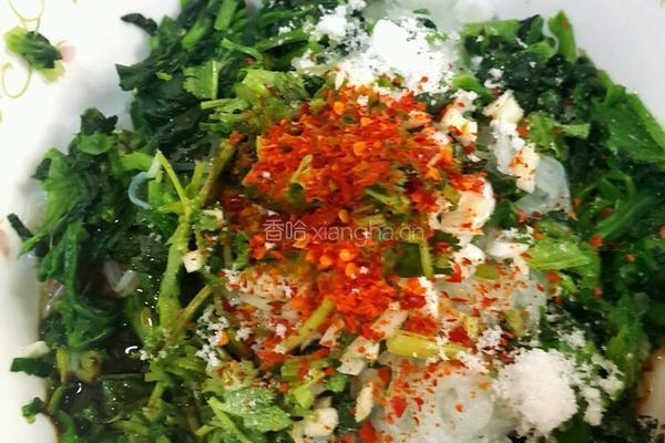 菠菜拌粉丝的做法图解8