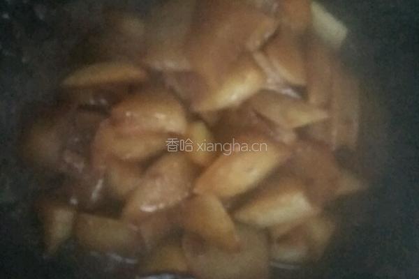 豆瓣酱烧萝卜的做法图解6