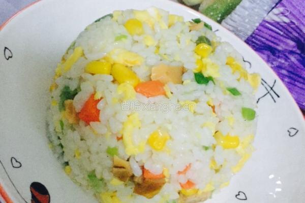 蔬菜蛋炒饭的做法图解10