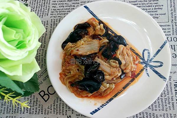 鱼香白菜叶的做法图解5