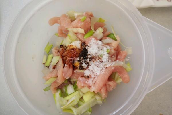 干锅肉丝菜花的做法图解3