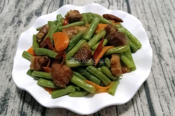 豆角炒肉的做法图解9