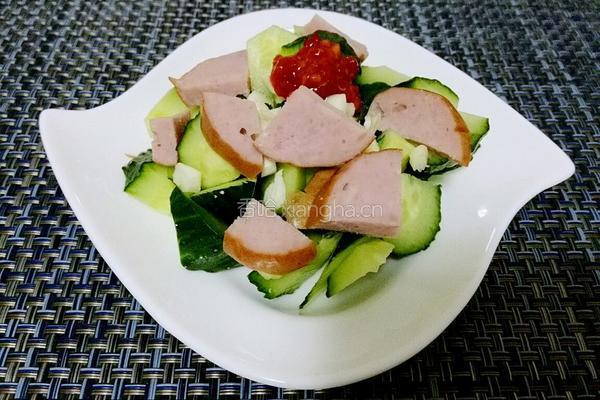 火腿拌青瓜的做法图解6