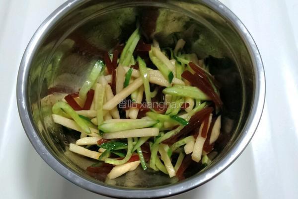 糖醋黄瓜苹果的做法图解7