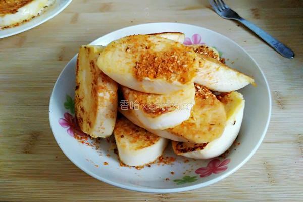 烧烤味煎馒头片的做法图解8