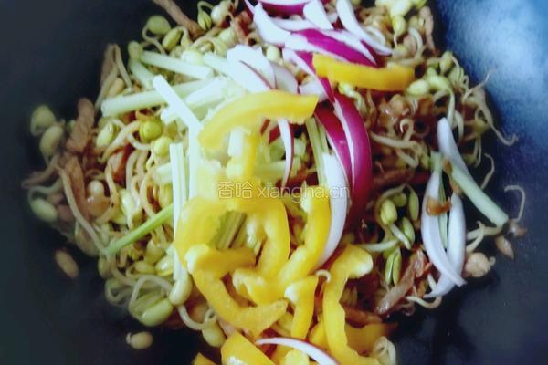 黄豆芽炒肉丝的做法图解9