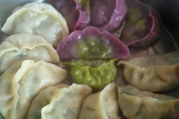 彩色蔬菜汁饺子的做法图解8